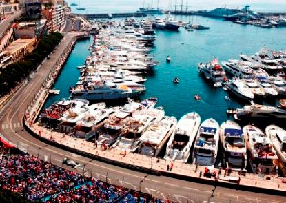 The SuperYachts at the Monaco Grand Prix Race